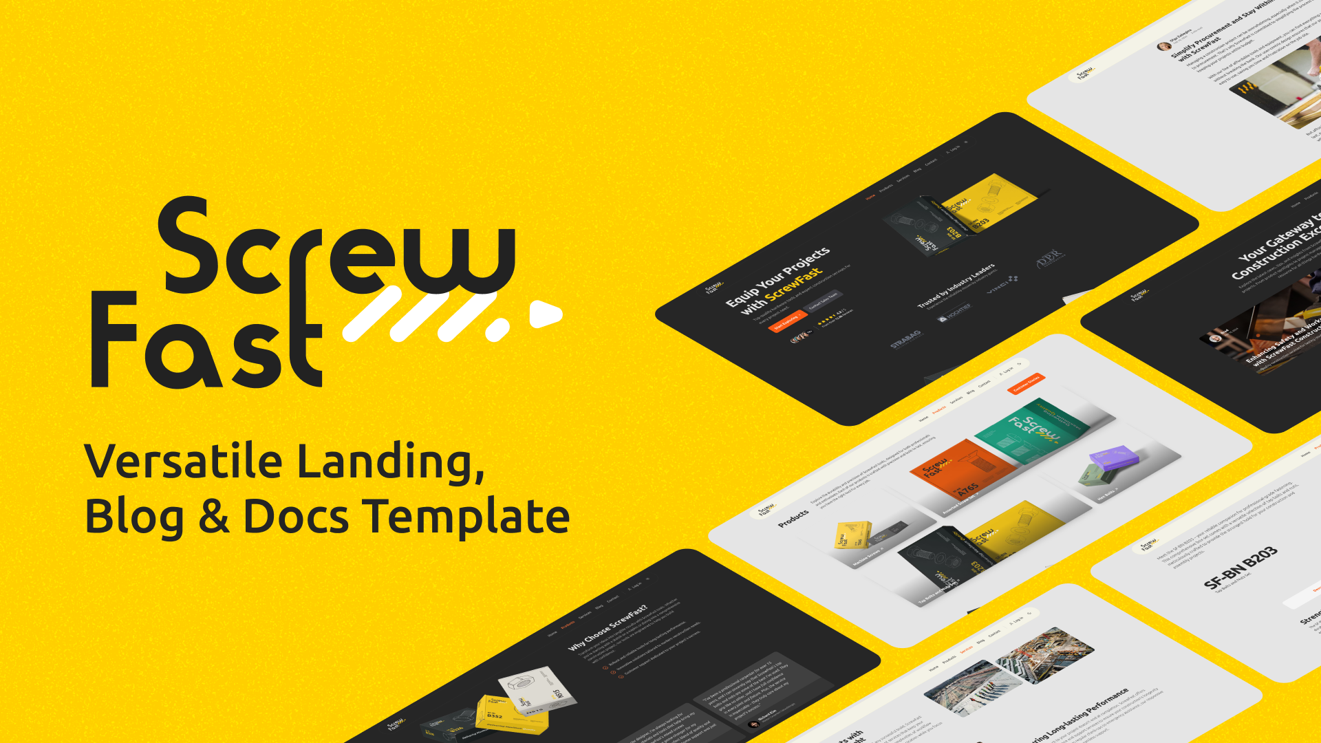 Versatile Landing, Blog & Docs Template for a Simplified Web Presence